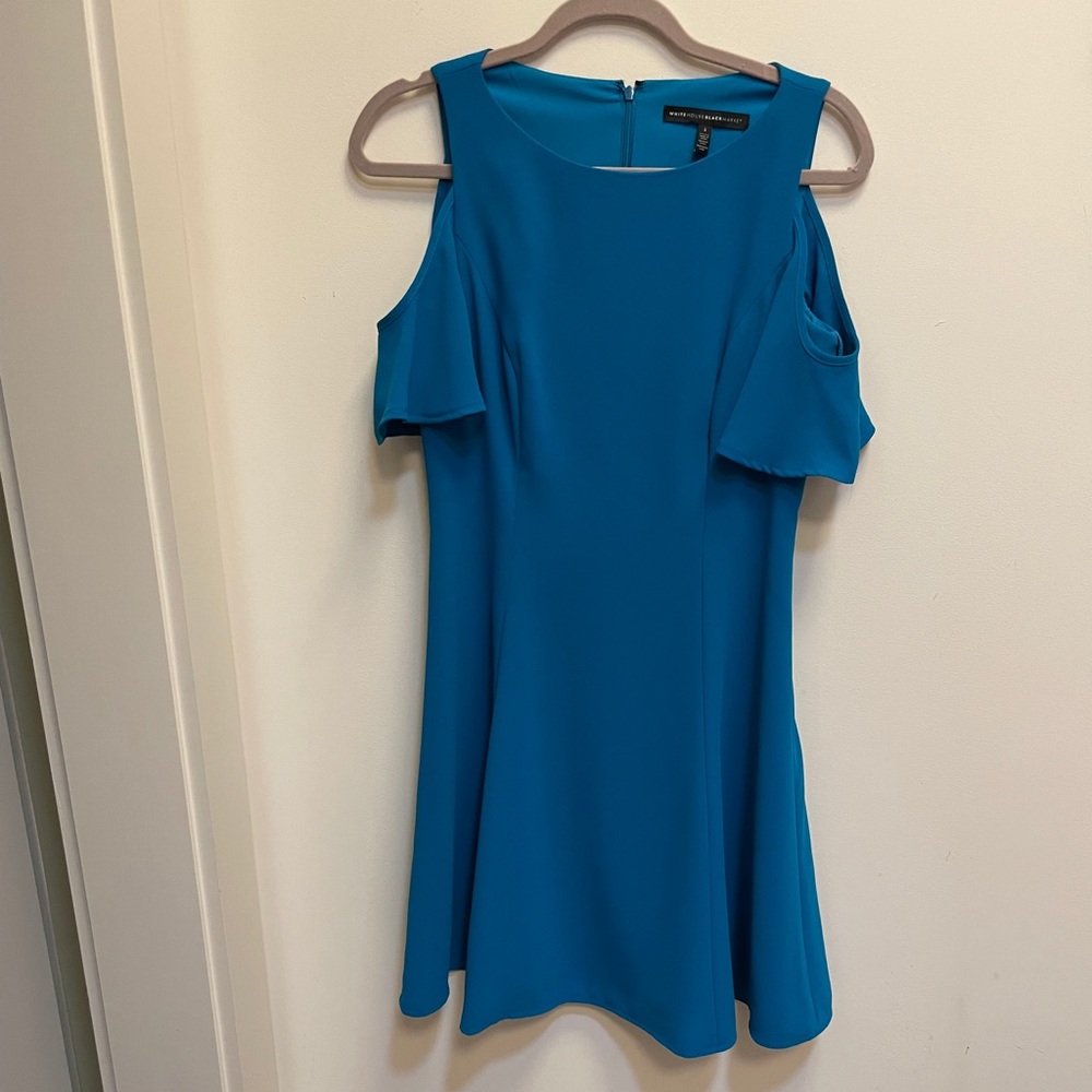 Beautiful WHBM teal cold should dress. Worn once!
